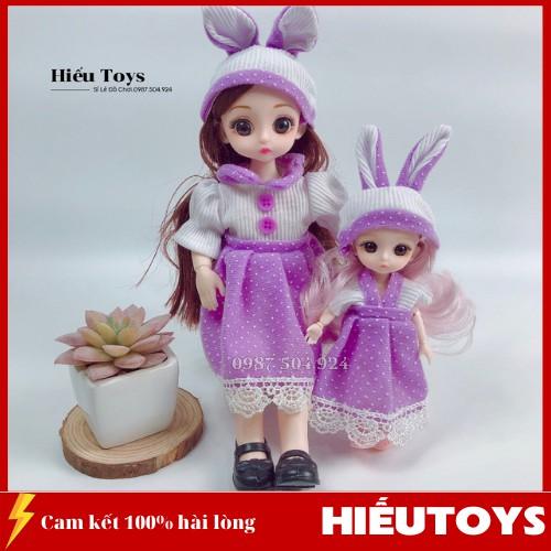 Bộ 2 Búp Bê Chibi 30cm 12 Khớp Xoay Chuyển Linh Hoạt Có Nhạc Vui Nhộn Búp Bê Đồ Chơi Cho Bé Gái