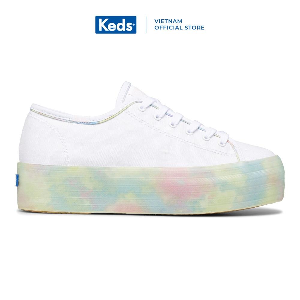 Giày Keds Nữ- Tripple Up Tie Dye Foxing White- KD066507