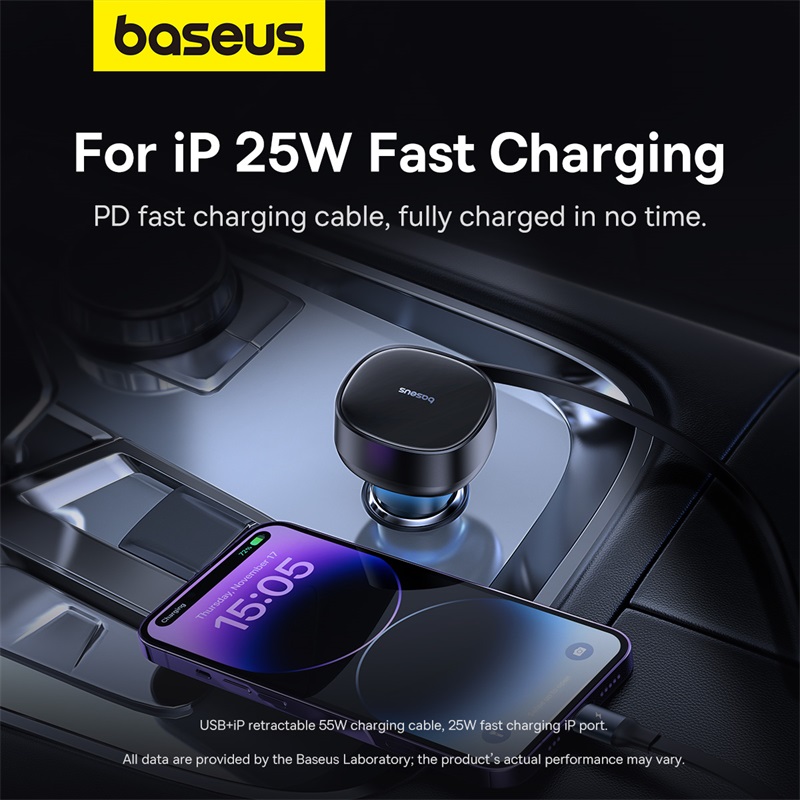 Tẩu Sạc Nhanh Ô Tô Kèm Cáp Enjoyment Pro Car Charger 60W (Hàng chính hãng)