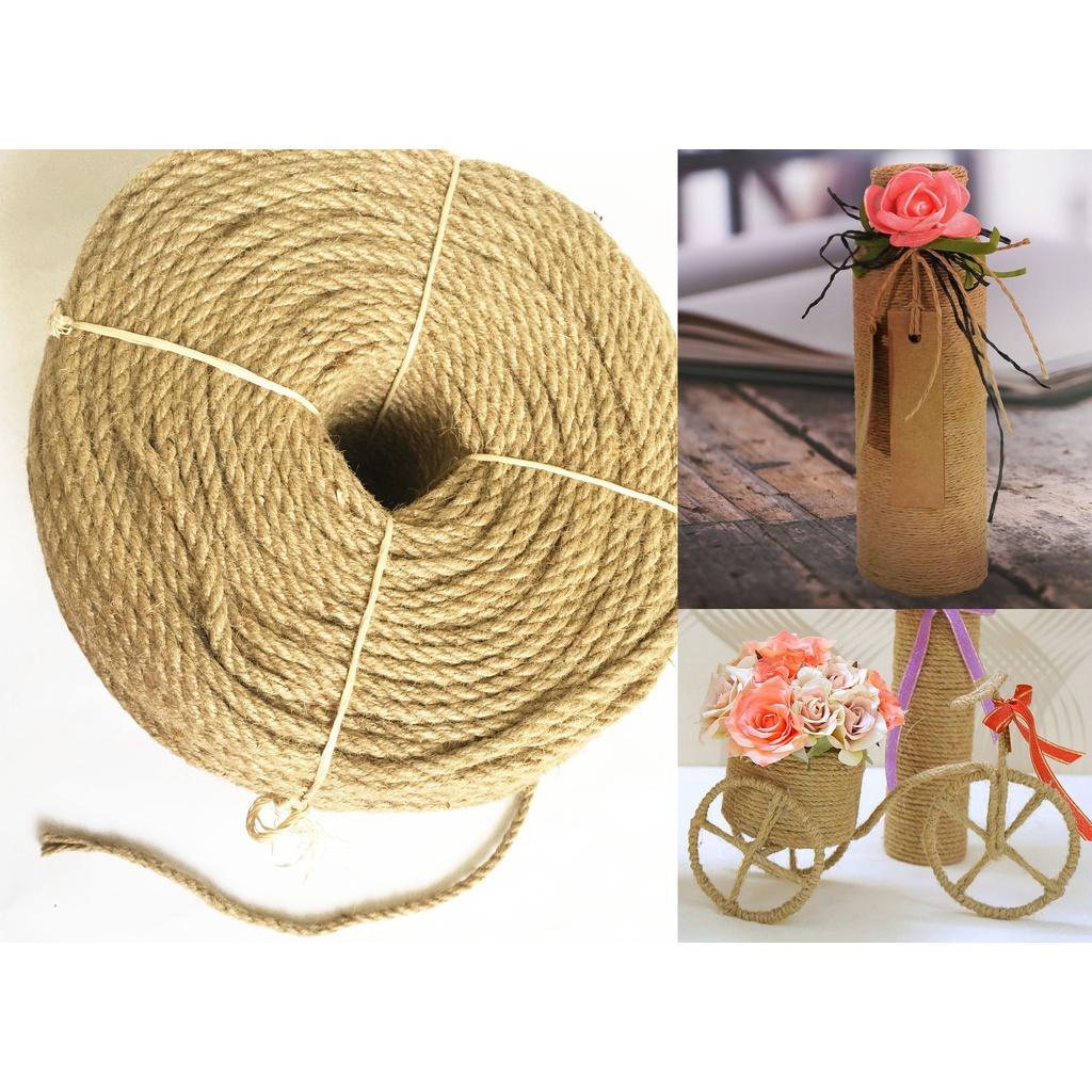 Size 4mm- 10 mét Dây thừng gai nhiều trang trí hanmade, decor, đồ cào móng cho mèo