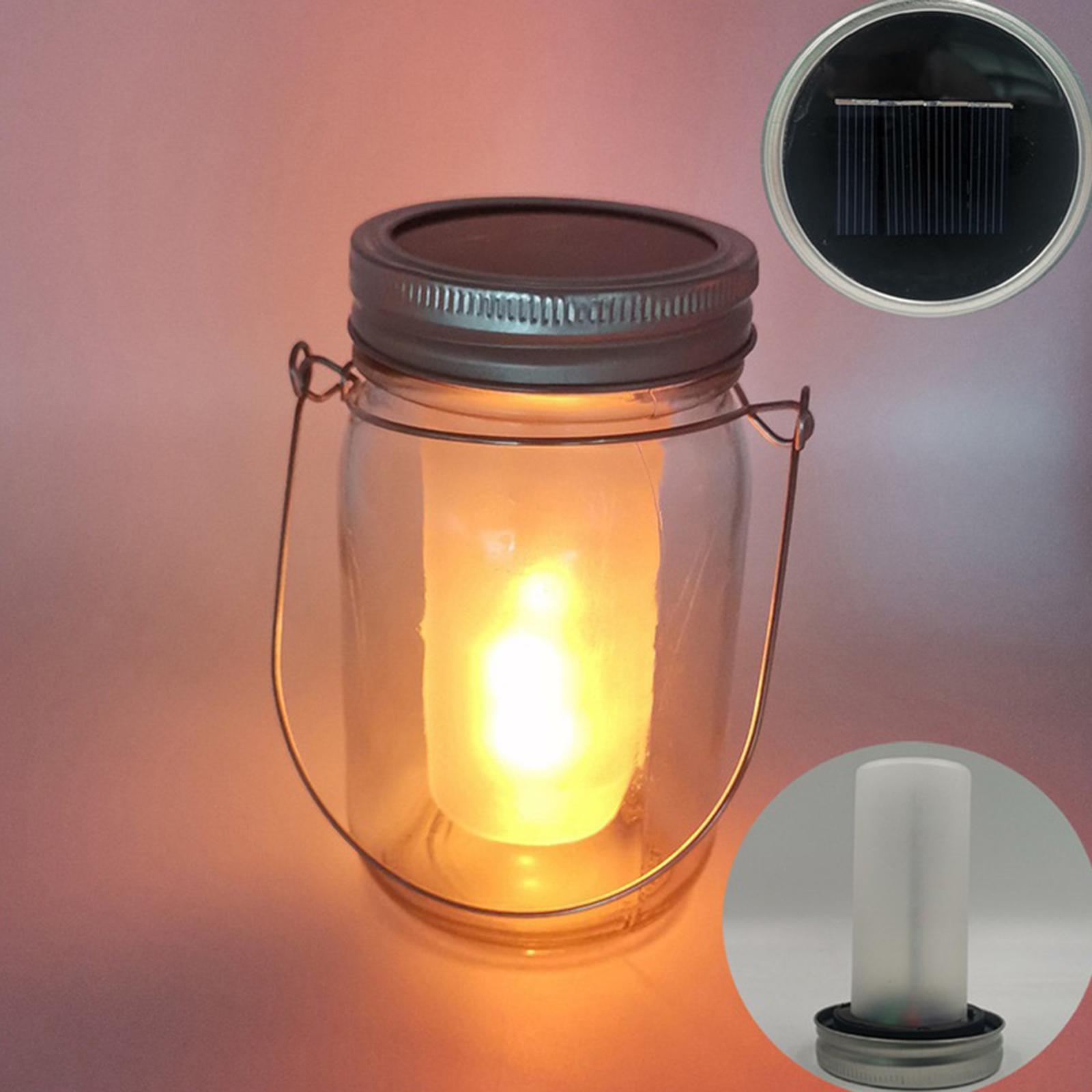 Jar Lit Light Hanging Lantern Decoration for Balcony Courtyard Lawn