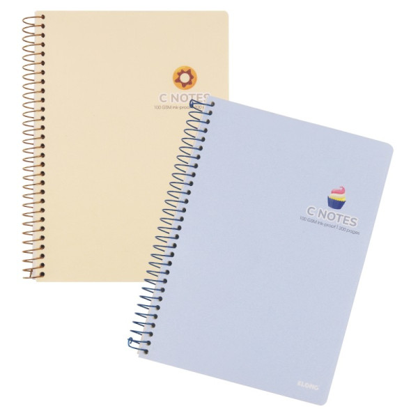 Vở C Notes (6 x 6) mm lò xo đơn bìa nhựa 2 mặt B5 200 trang 100/76; MS: 588