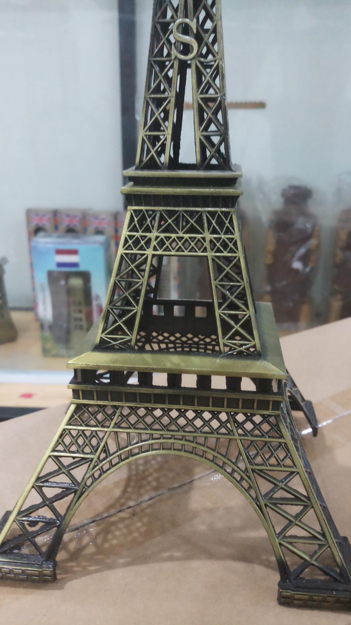 Tháp Eiffel - Mô Hình Tháp Eiffel Bằng Thép Không Gỉ Size 30cm