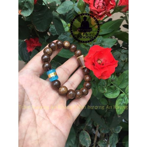 Vòng tay trầm hương tốc tự nhiên mix charm cao cấp