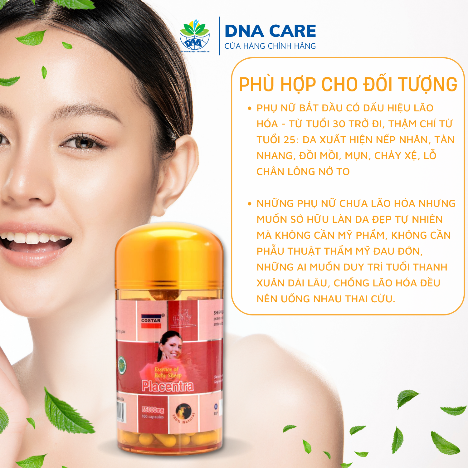 Viên uống nhau thai cừu Úc hộp 100 viên 35000mg