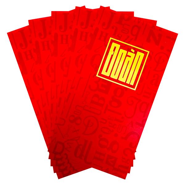 Bộ 5 Bao Lì Xì Tết Bính Ngọ 2026 - Futurebook L389 - Họ Đoàn