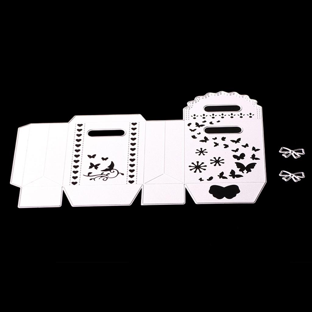Nơ Tặng Túi Cắt Chết Stencil Thêu Sò Thẻ Dập Nổi Thủ Công