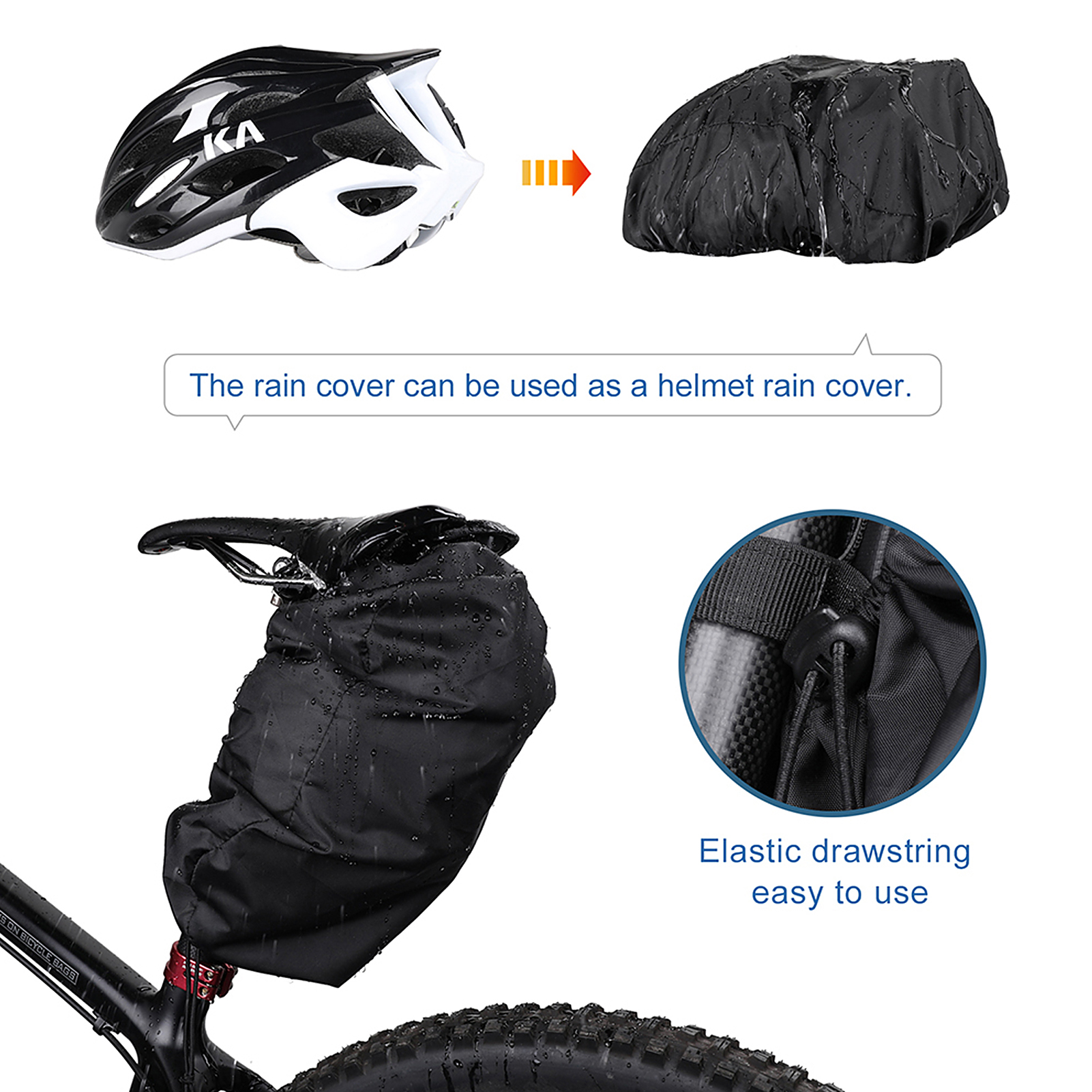 Túi gắn dưới yên xe đạp, để bình nước