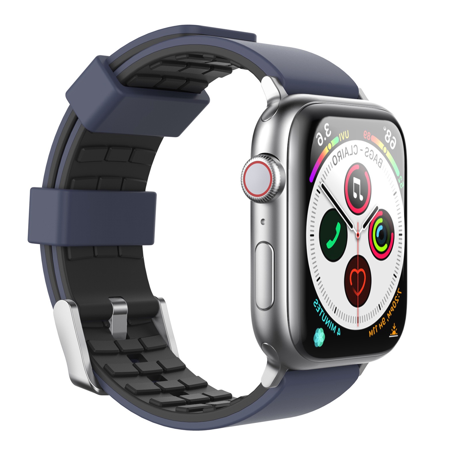 Dây Đồng Hồ Dành Cho Apple Watch Kai.n Sport Buckle Color Band - Hàng Chính Hãng - 384041 Mm - Midnight Blue