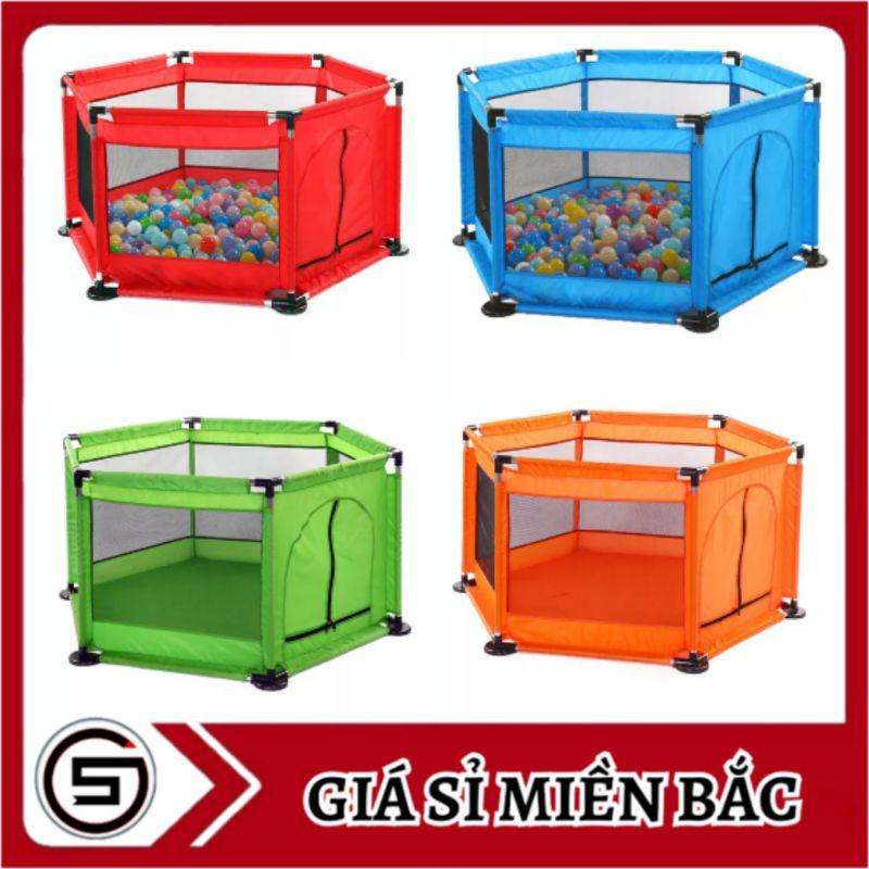 Quây cũi kiêm nhà bóng cho bé tặng kèm bóng nhiều màu