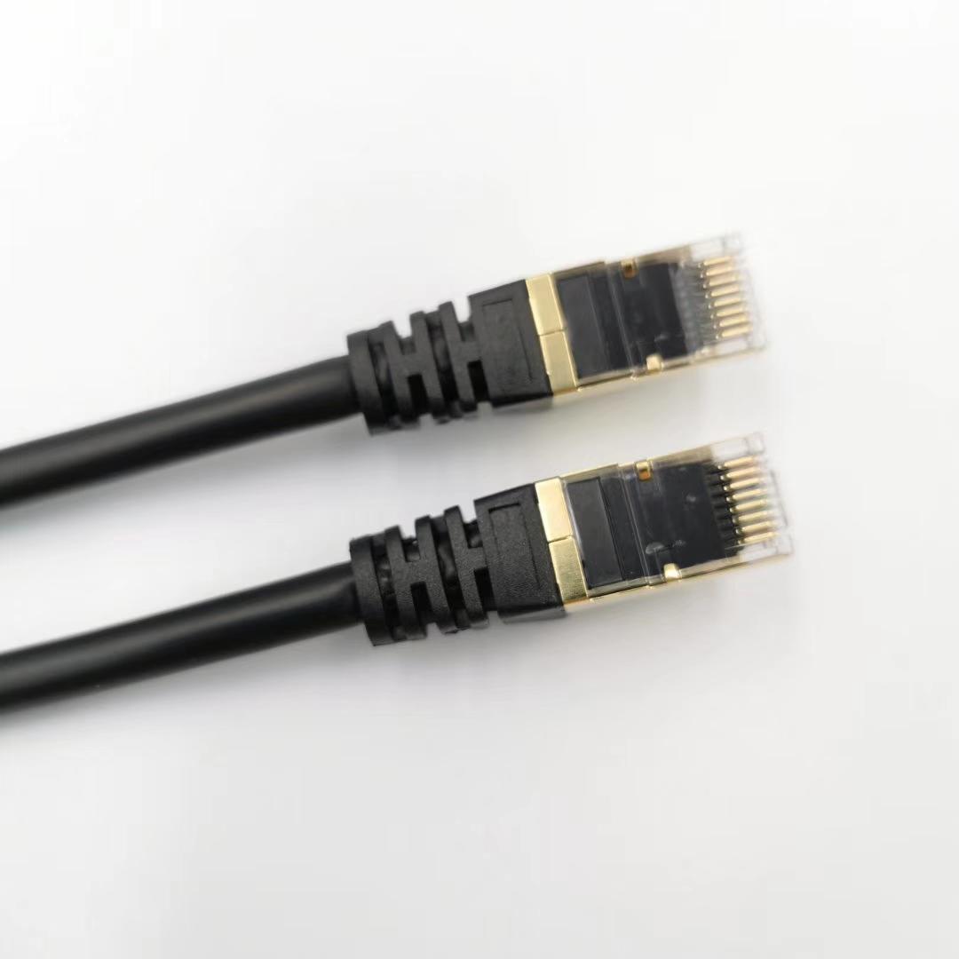 Cáp Ethernet Cat7 10Gbps 600Mhz / Cặp xoắn được bảo vệ // 26AWG Lõi đồng không chứa oxy / Giao diện RJ45 mạ vàng