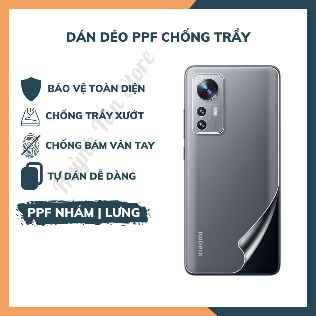 Dán dẻo ppf mi 12 ,mi 12X, mi 12 pro 5g trong suốt hoặc nhám, chống trầy xướt, giữ nguyên vẻ đẹp