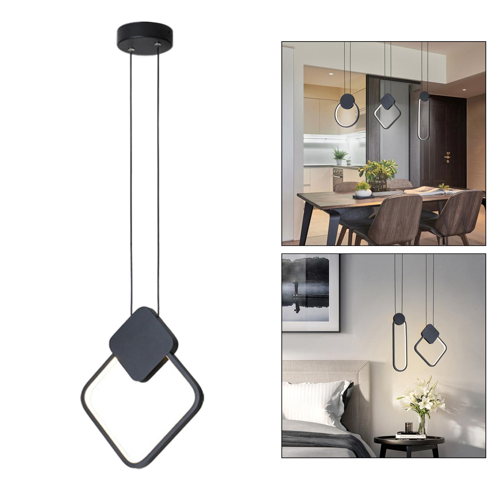 Pendant Lighting, Pendant Light,Black Finish Pendant lamp,Ceiling Hanging Light for Bedroom Bedside, Kitchen Island, Dining Room, Cafe, Bar