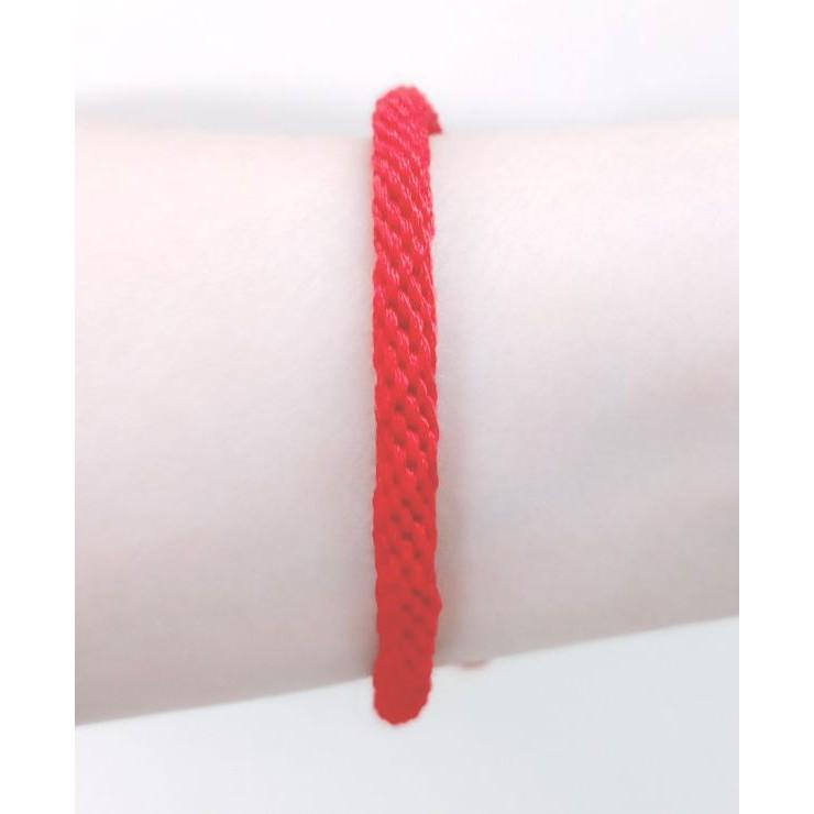 Vòng tay may mắn-chỉ đỏ-hột bẹt-Wendy-Friendship bracelet-phong thủy-tình bạn-bạn bè-handmade DIY-vòng chân