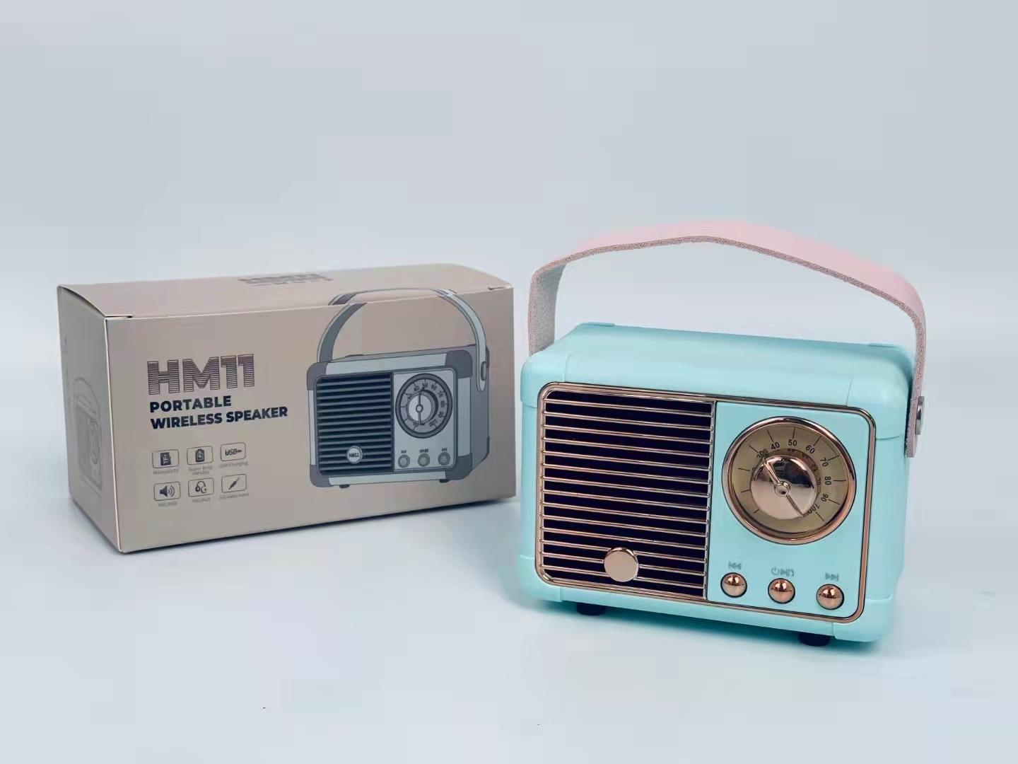 Loa Bluetooth không dây cổ điển EONKO HM11 với TF USB FM AUX Rảnh tay Màu sắc: đen HM11