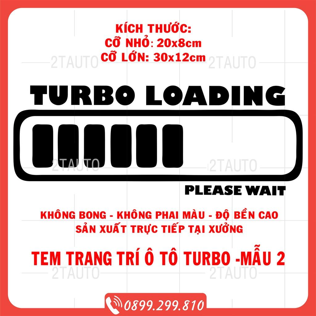 Sticker chữ TURBO tem dán trang trí ô tô xe hơi chống nước, chống phai màu, mẫu mã đa dạng độc đáo - MẪU 2