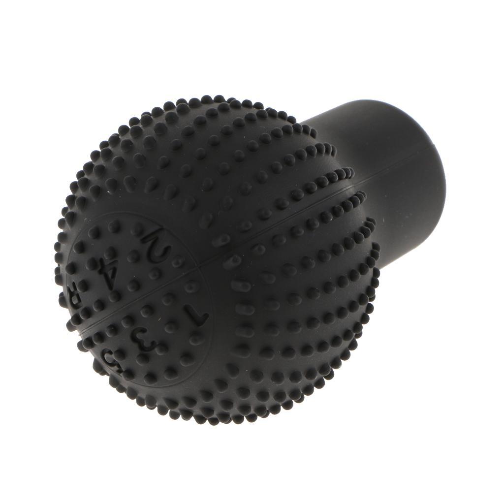 Car Silicone Round Non Slip Gear  Knob Cover Shifter Stick Glove Black