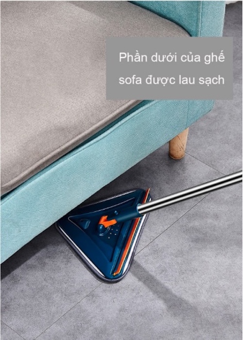 Cây lau nhà vệ sinh kính bề mặt tam giác cao cấp
