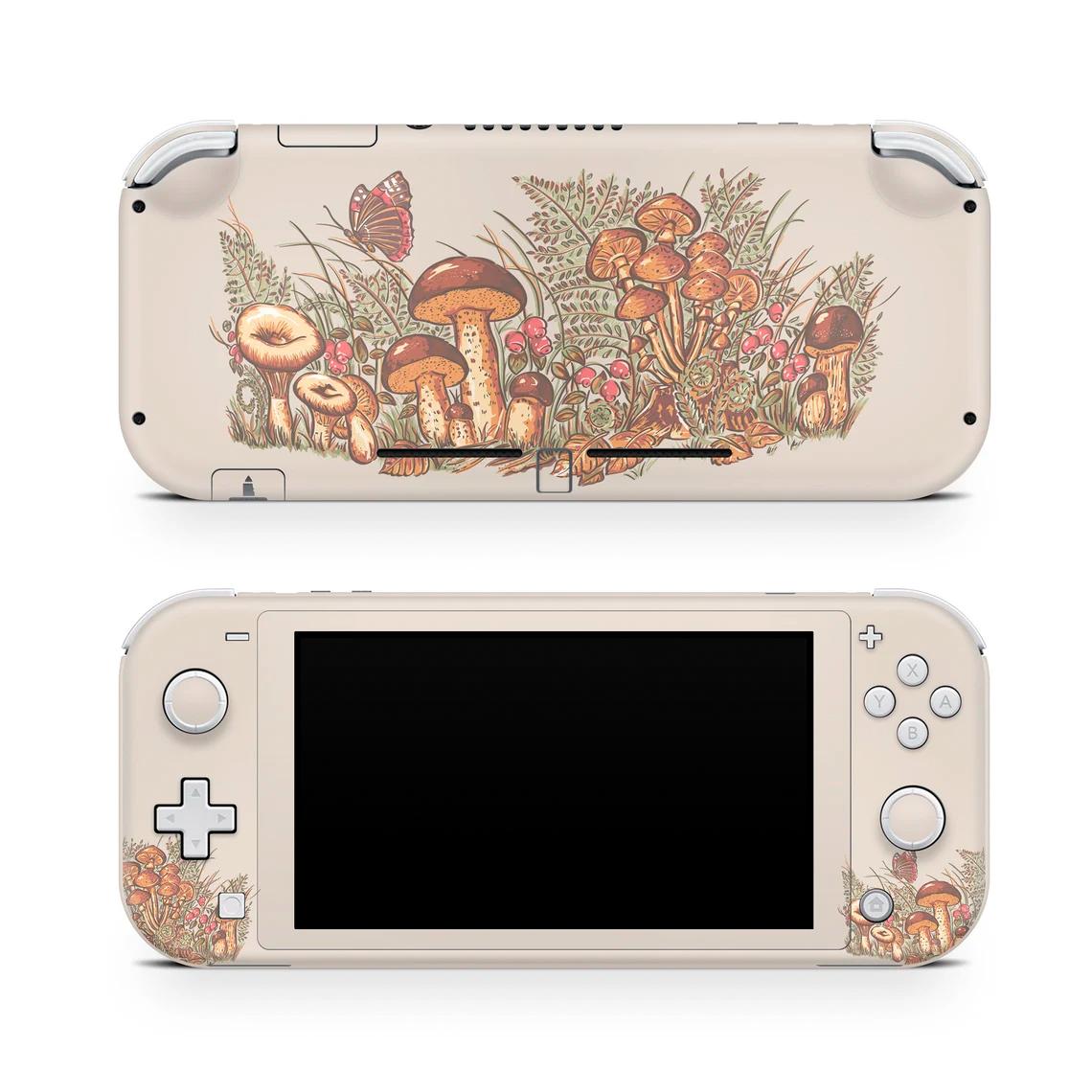 Skin decal dán Nintendo Switch Lite mẫu cây nấm (dễ dán, đã cắt sẵn)