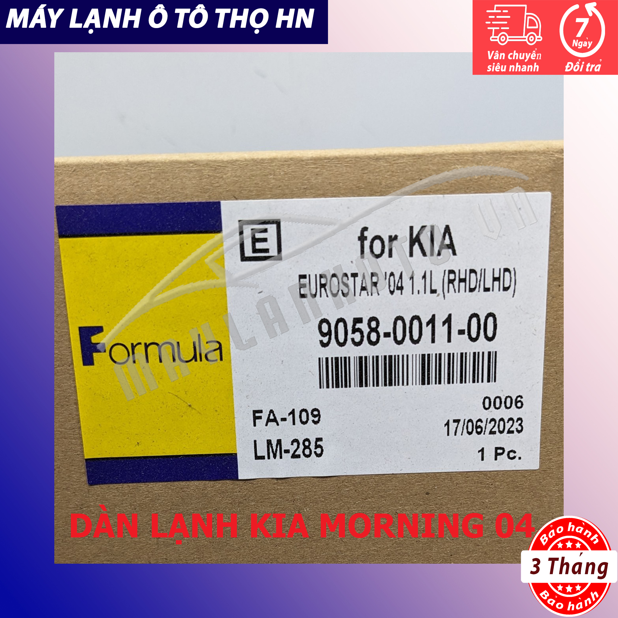 Dàn lạnh Kia Morning 2004 2005 2006 2007 Hàng xịn Thái Lan 04 05 06 07