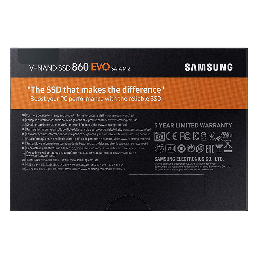 Ổ Cứng SSD Samsung 860 Evo MZ-N6E500BW 500GB Sata III M.2 2280 - Hàng Nhập Khẩu