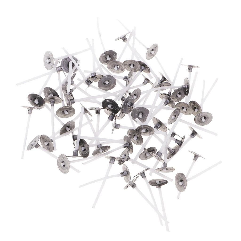 Prettyia 400x Aluminum Tealight Cup Case Candle Wax Box 3cm Candle Wicks
