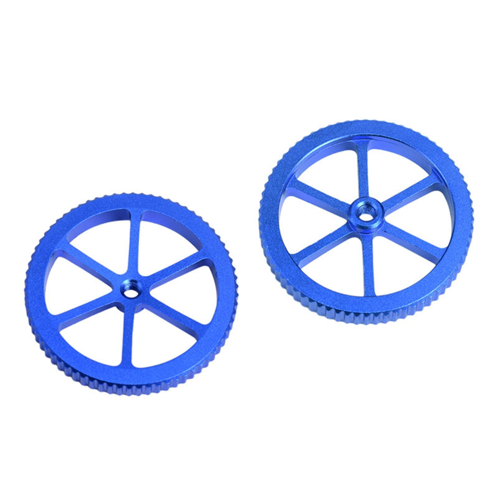 4 Pieces Blue 3D Printer Aluminum Hand Twist Leveling Nut M5 for Ender 3 5 CR 20 3D Printer Parts Accessoreis