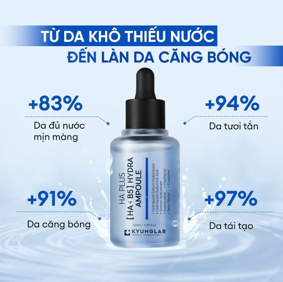 Serum Hỗ Trợ Căng Bóng Da Kyung Lab HAB5 Plus Hydra Ampoule 50ml