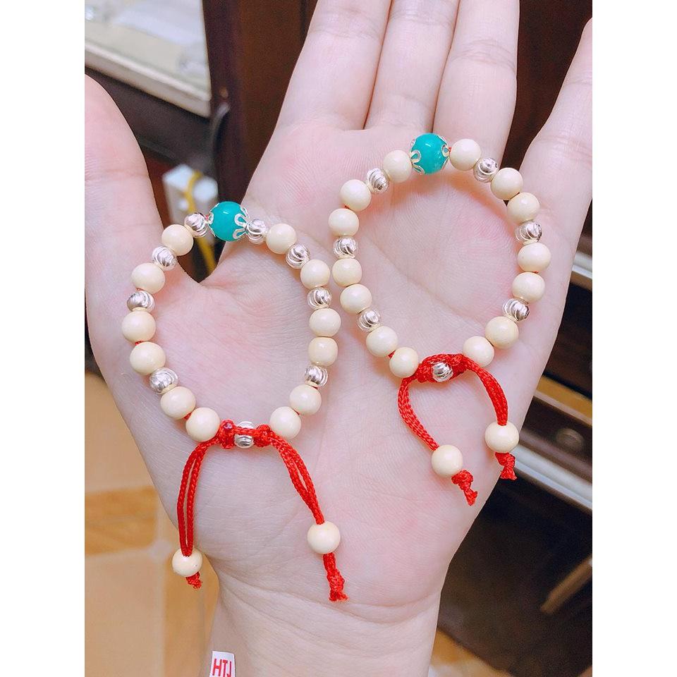 Vòng dâu mix bạc cho bé