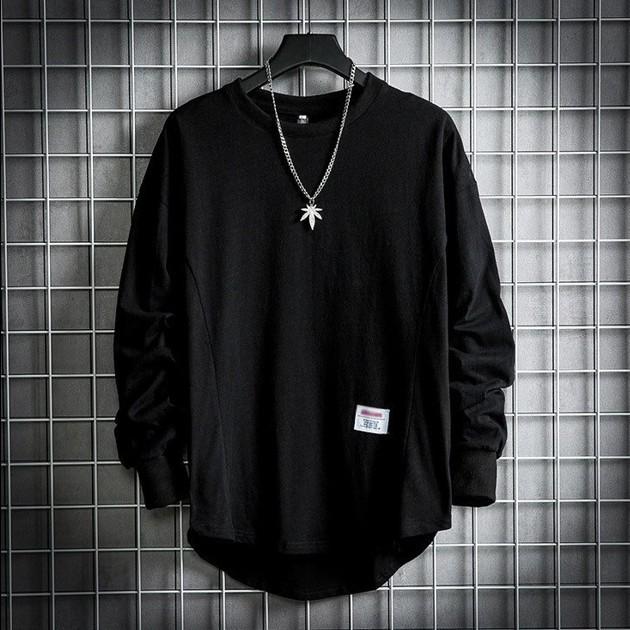 Áo Thun Nam Dài Tay Unisex. Áo thu đông trơn tay dài cổ tròn basic vải cotton giữ nhiệt