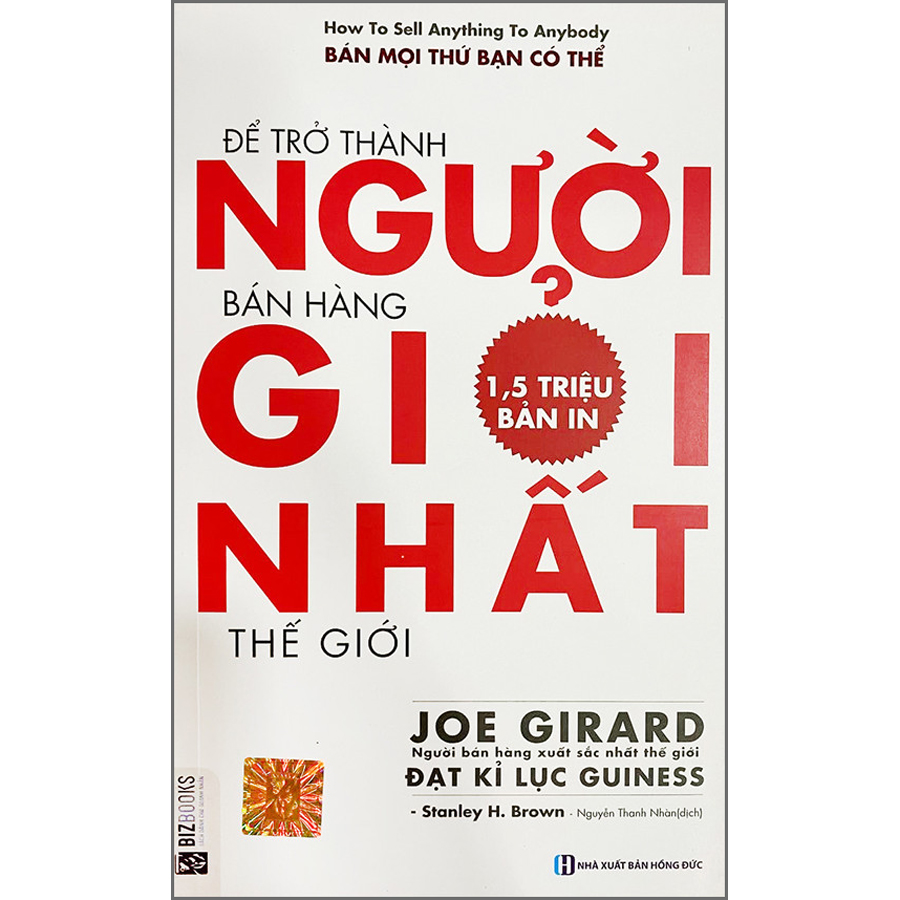 Để Trở Thành Người Bán Hàng Giỏi Nhất Thế Giới(Tái bản 2020)