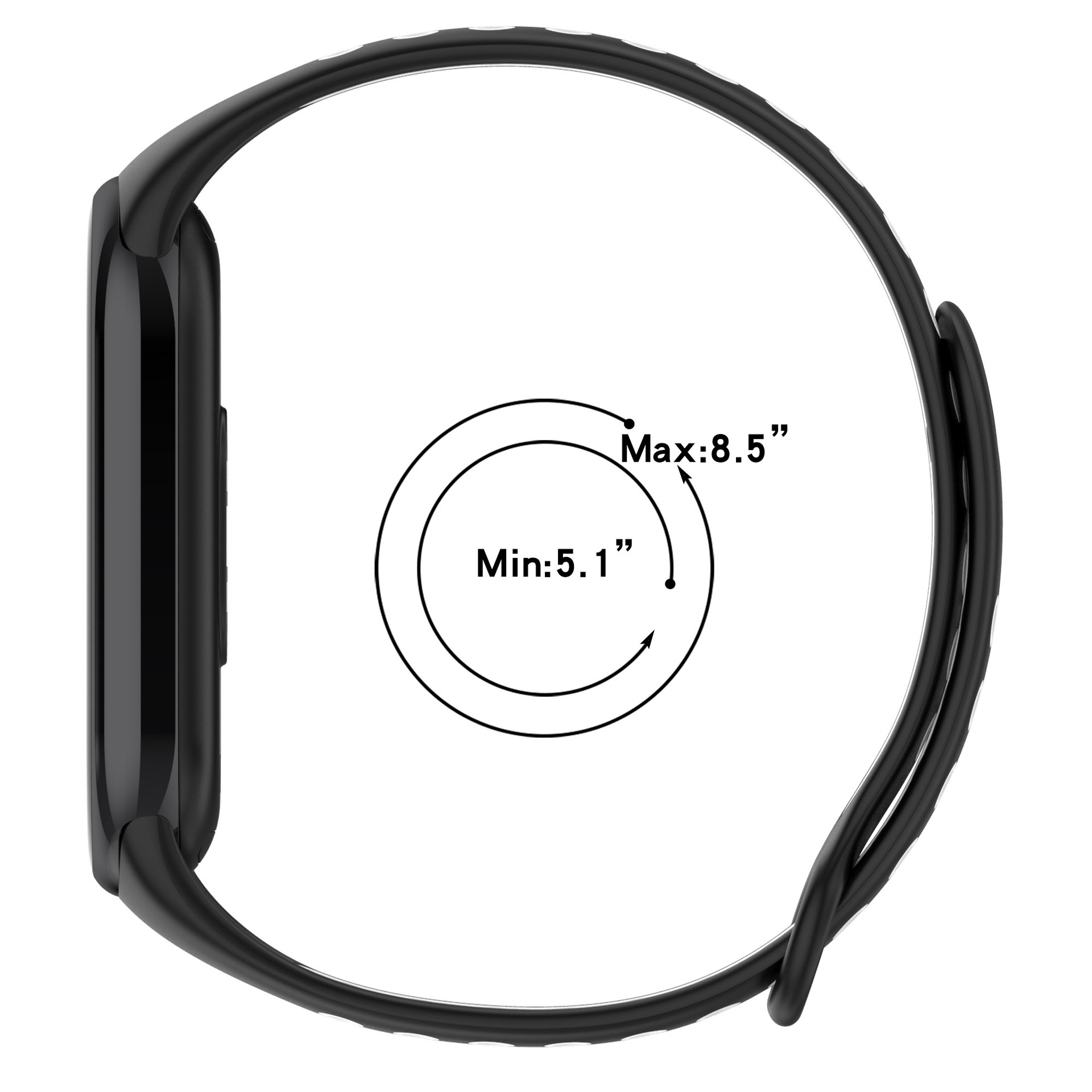 Dây đeo Silicone Sporty thay thế cho Xiaomi Mi Band 8 / Xiaomi Mi Band 9 - Hàng Chính Hãng