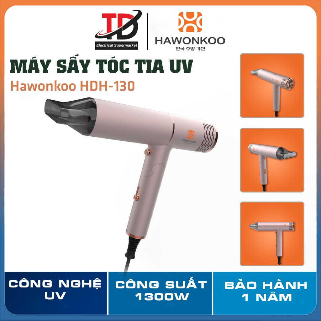 Máy sấy tóc Hawonkoo HDH-130-PK, Công nghệ tia UV khử khuẩn bảo vệ da đầu, Hàng Chính Hãng