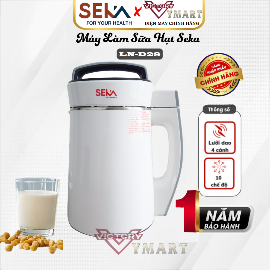 Máy Làm Sữa Hạt Đa Năng SEKA - Máy Xay Nấu Đa Năng SEKA - Máy Xay Sinh Tố - Hàng Chính Hãng