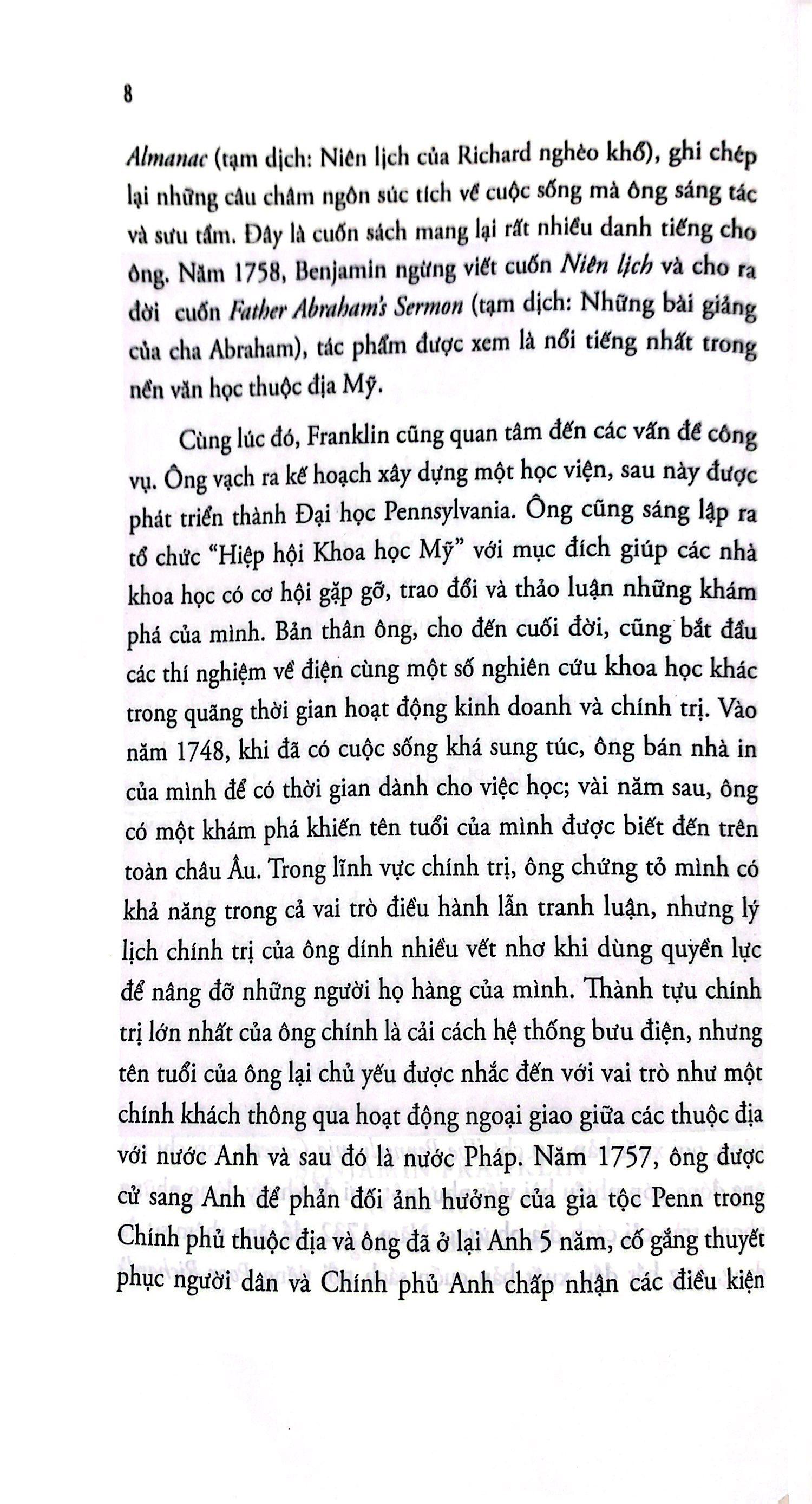 Tự Truyện Benjamin Franklin (Tái Bản 2018)