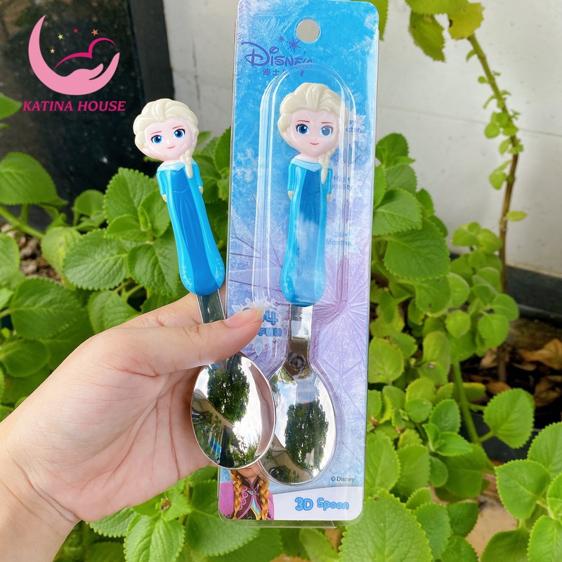 Muỗng tập ăn cho bé họa tiết 3D siêu ngộ nghĩnh đáng yêu