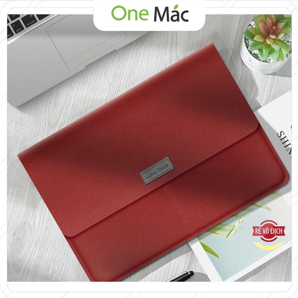 Bao da đựng Macbook Laptop 11 - 15,6 inch kèm túi đựng sạc chuột