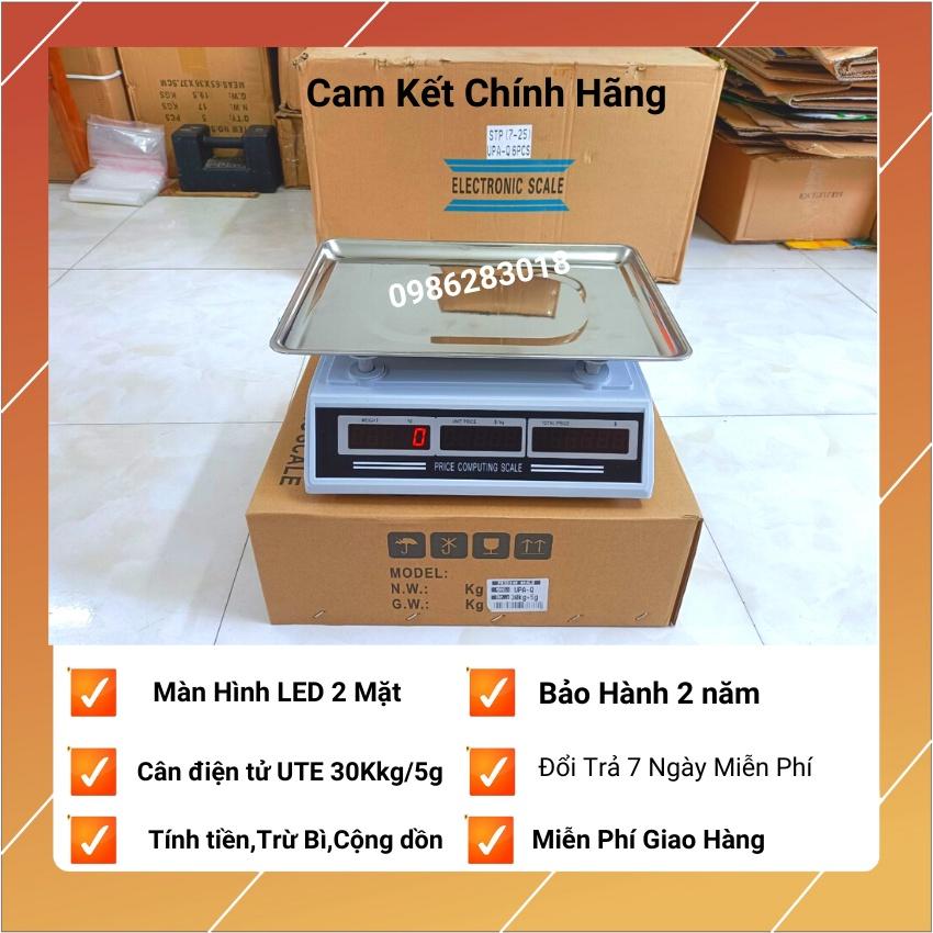 Cân điện tử tính tiền UTE 30kg/5g bán hàng siêu thị,trái cây....
