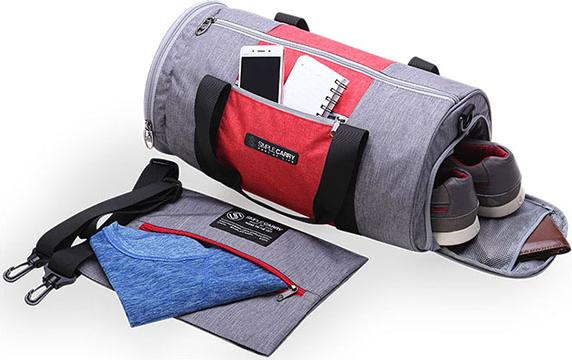 Túi đeo Gym bag small Grey/Red