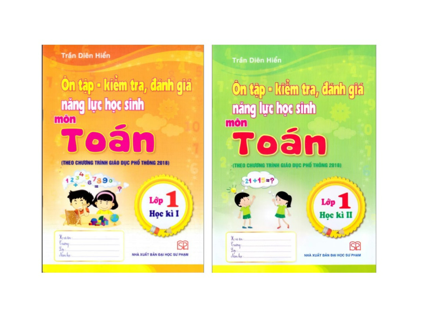 Sách - Combo Ôn tập - kiểm tra, đánh giá năng lực cho học sinh tiểu học môn Toán lớp 1