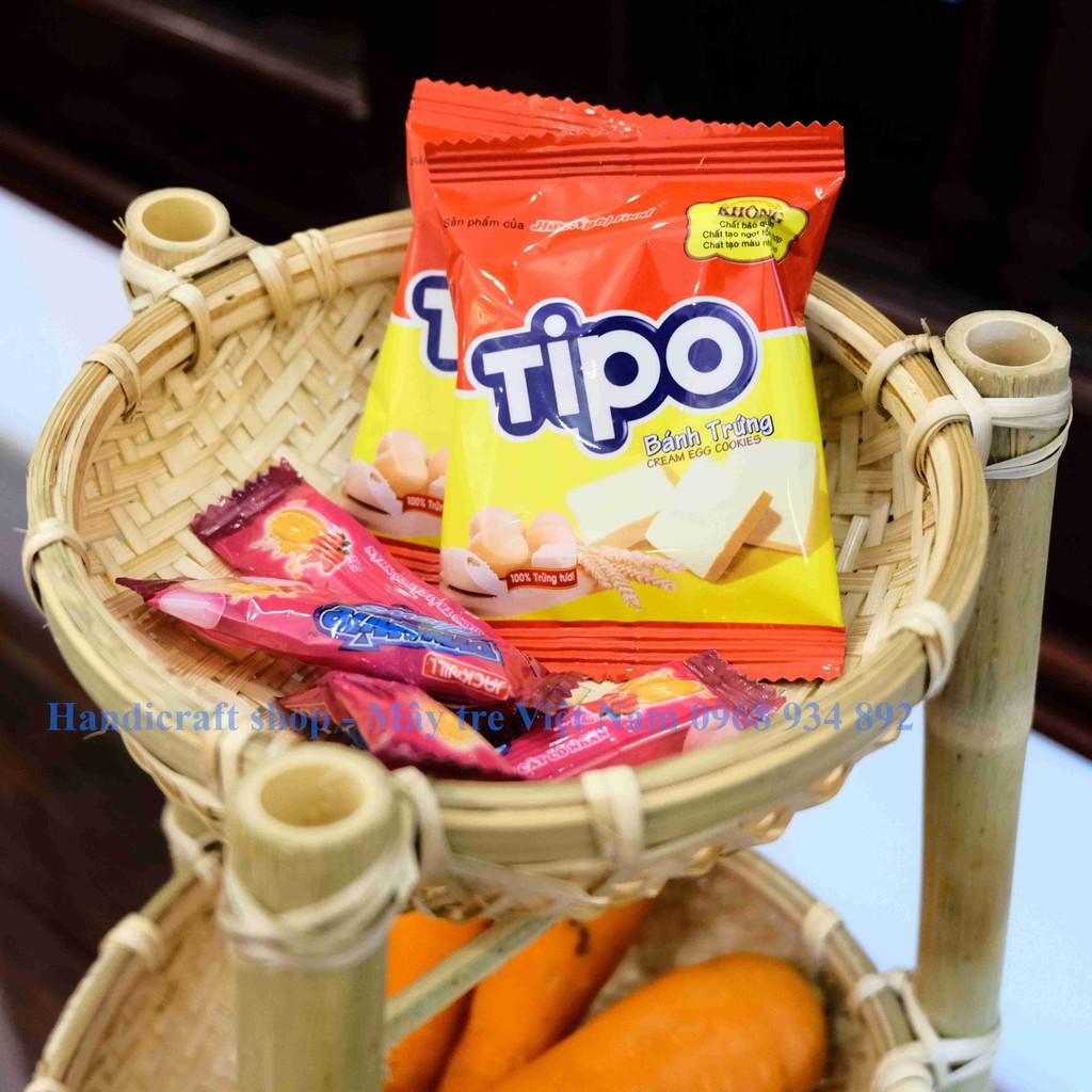 Kệ Trúc 3 Tầng - Đựng Hoa Quả - Hành Tỏi - Thân Thiện Môi Trường