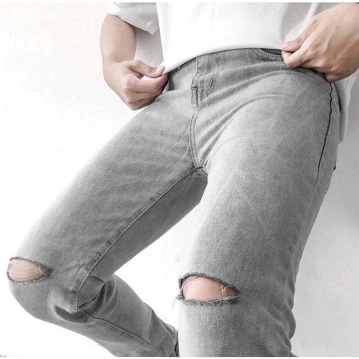 Quần Jean Nam 5 Màu Vải Co Giãn , Phom Ôm, Trẻ Trung, Thanh Lịch, Co Giãn Tốt ,Size 95kg