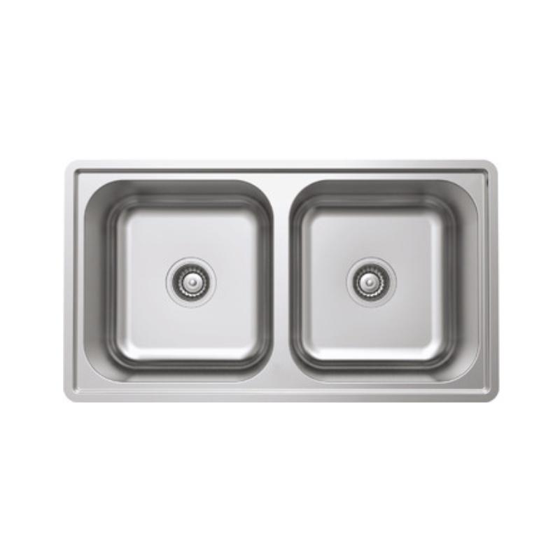 Chậu Rửa Chén Hafele HS20-SSN2R90M 567.20.493 - Inox 304 - Ngang 86 cm - Hàng Chính Hãng