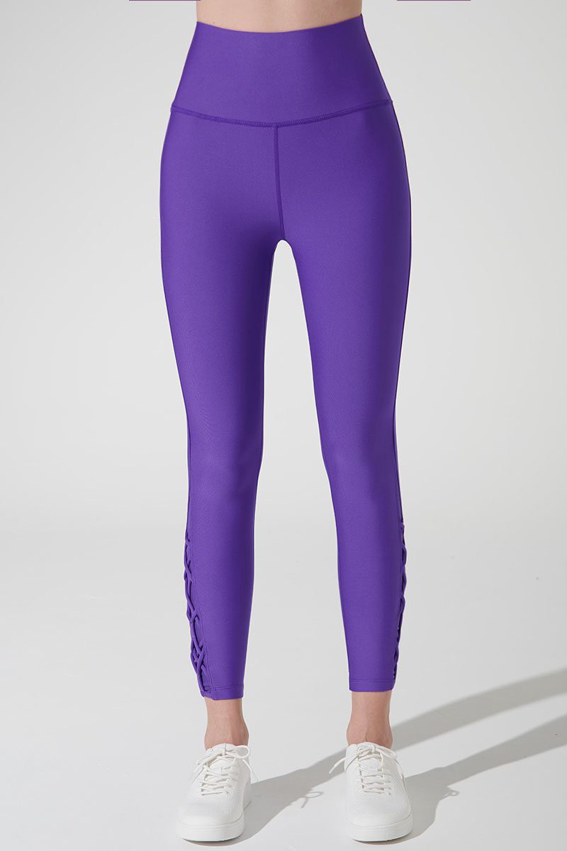 Quần Tập Gym Yoga Dây Đan Purple S'angria Knotte Legging