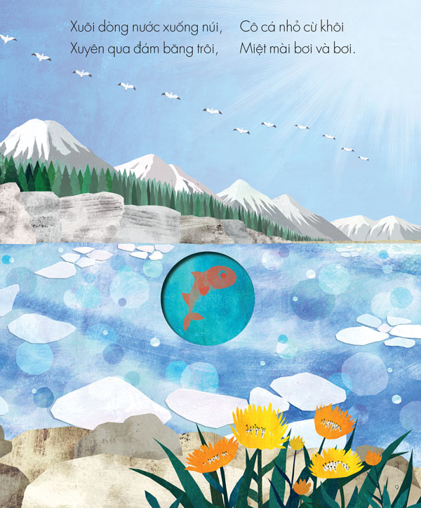 Sách tranh song ngữ Dòng sông - Hành trình vĩ đại về biển cả - ehomebooks - Dành cho trẻ từ 0-6 tuổi