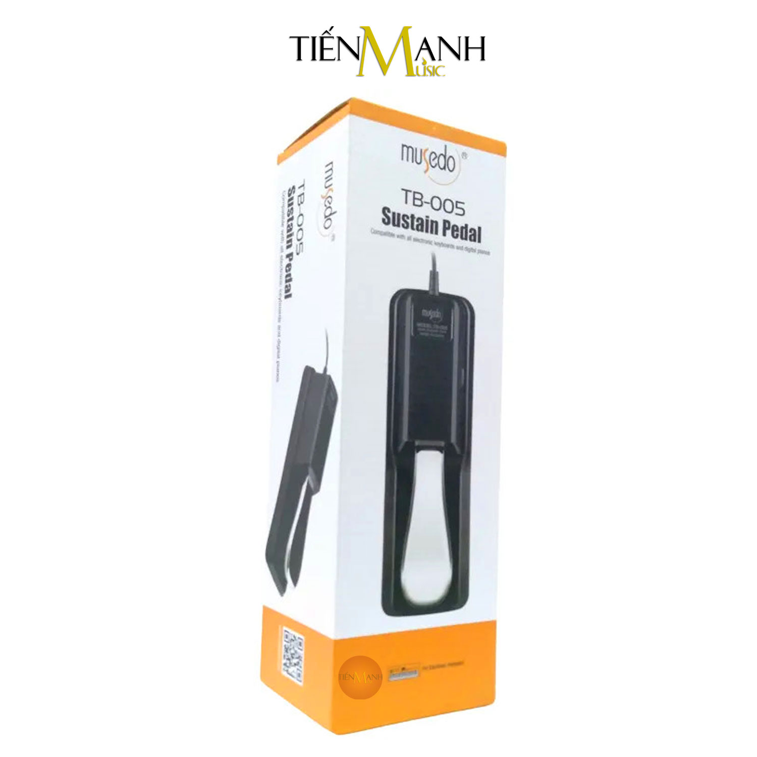 Pedal Mỏ Vịt Musedo TB-005 Cho Đàn Organ, Piano - Bàn Đạp Tạo Tiếng Vang Sustain TB005 Cherub WTB-005 SUS Hàng Chính Hãng - Kèm Móng Gẩy DreamMaker