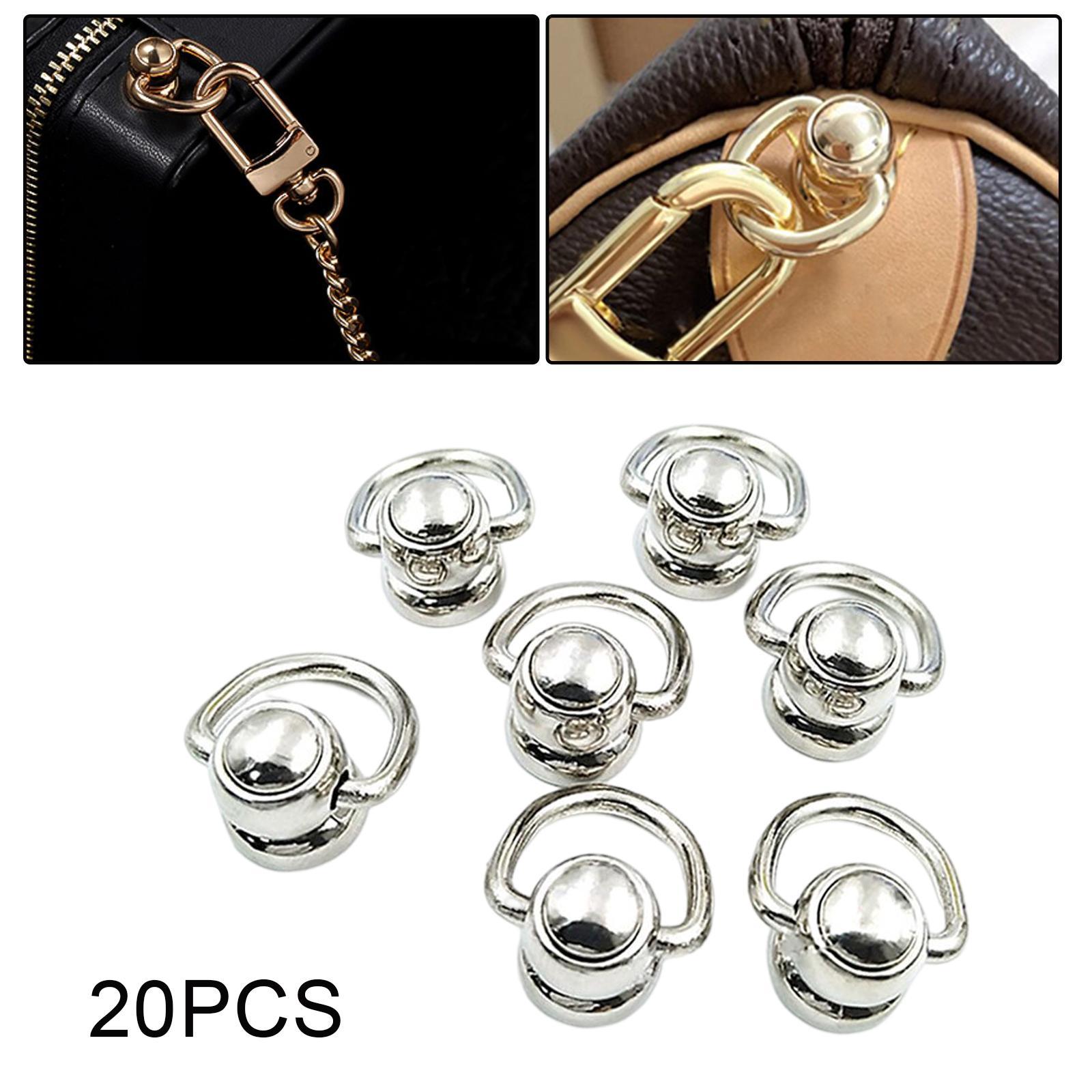 20x Alloy Bags Side Anchors Hardware Accessories Rotate Buckles for Purse Making