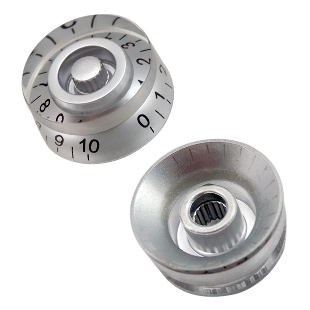 Speed Knobs Control for LP SG Electric Guitar Instrument Replacement Silver