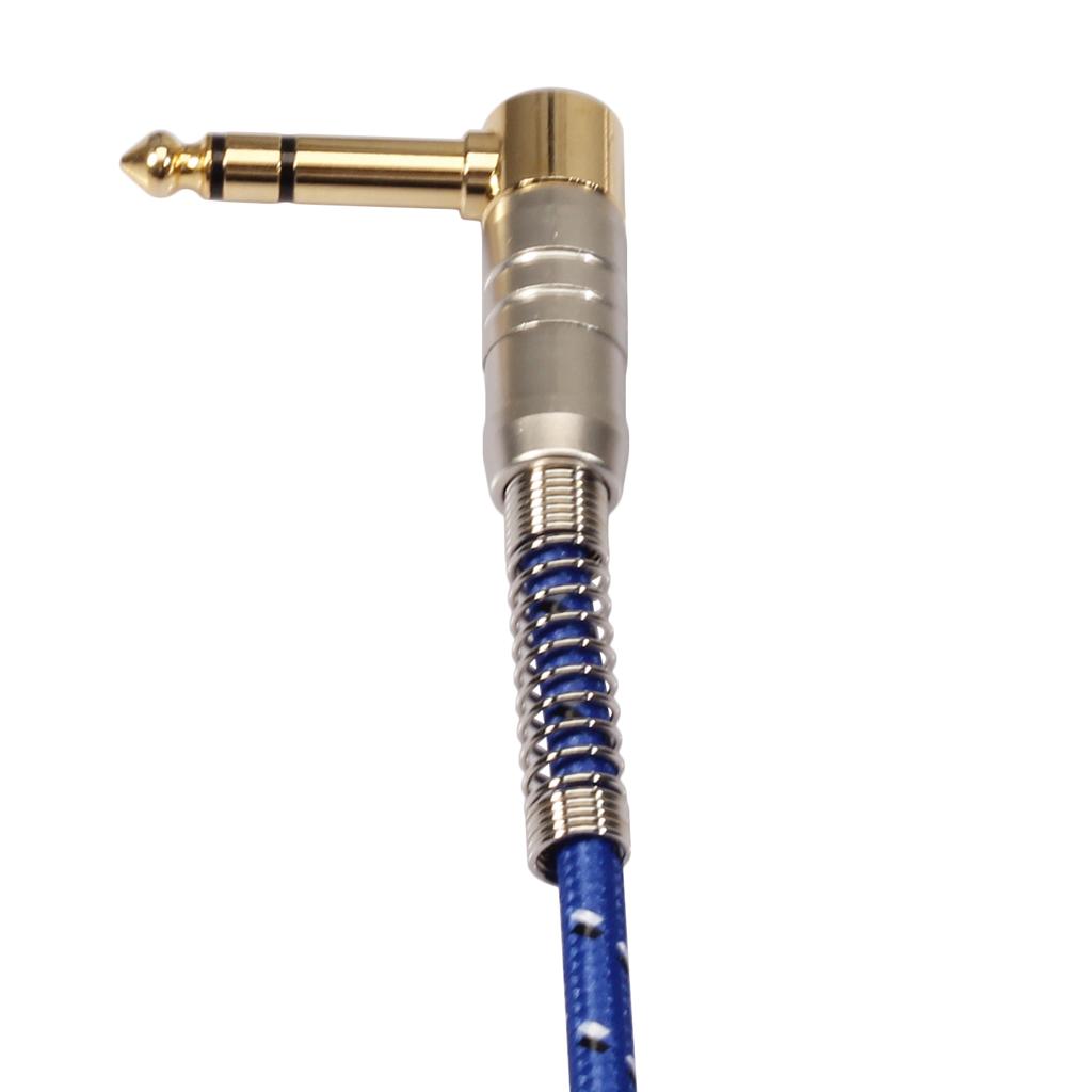 6.35mm 1/4 inch Male to Male TRS Stereo Audio Cable Auxiliary Jack HiFi Audio Cable for Electric Guitars, Microphones
