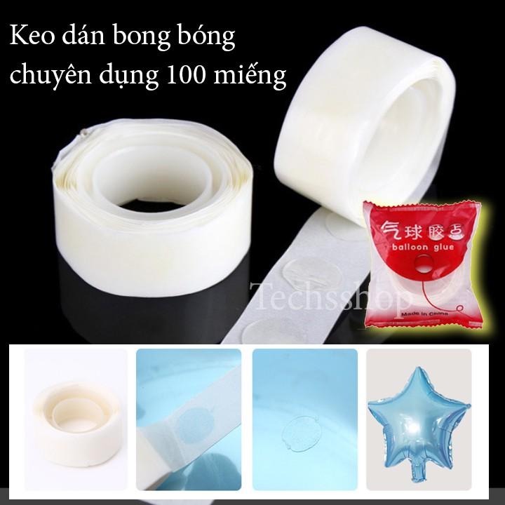 Cuộn Băng Keo 2 Mặt Dán Trang Trí Bong Bóng Sinh Nhật Tiện Lợi 100Dot - Balloon glue - Keo Dán Bong Bóng